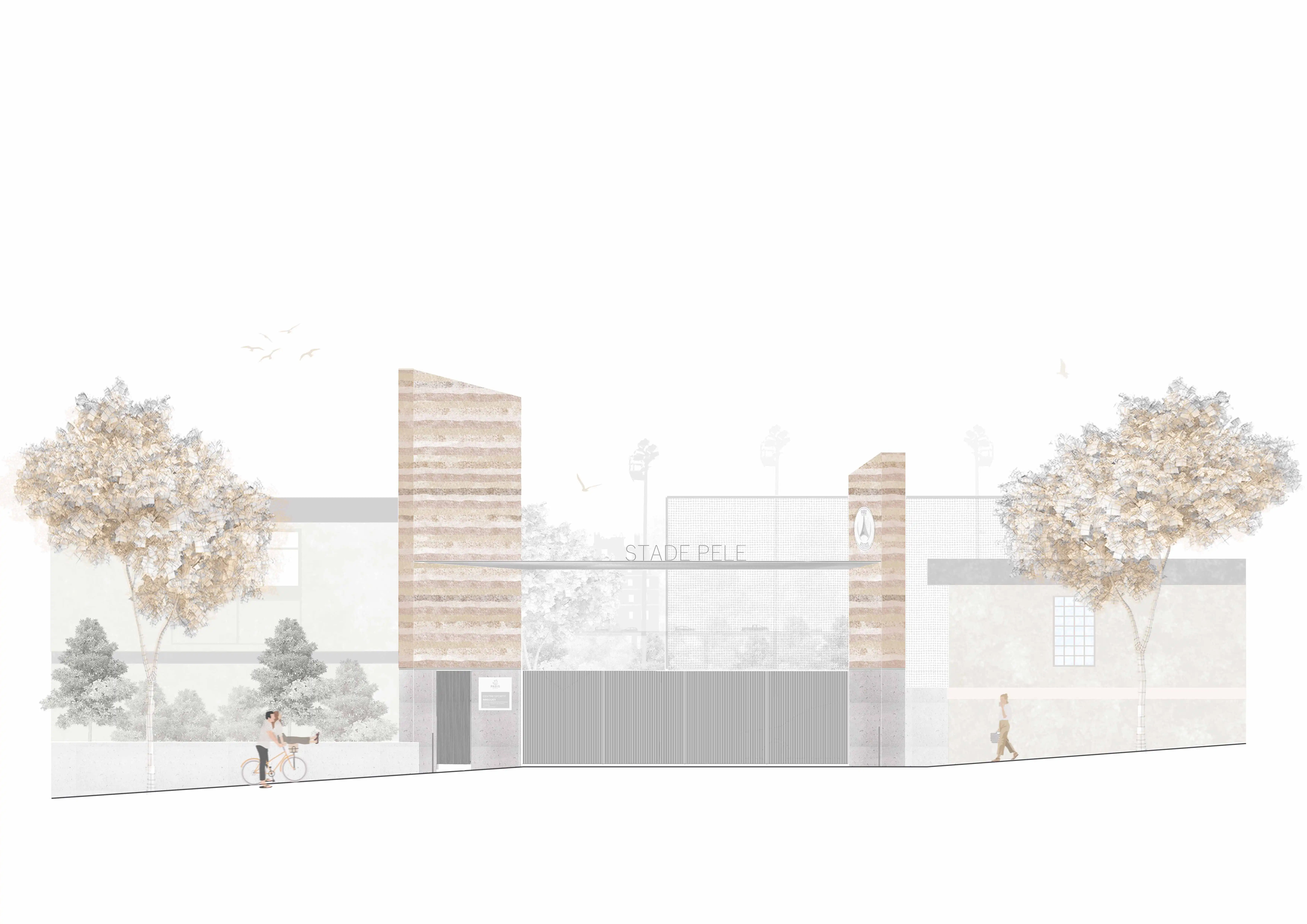 collage façade avant